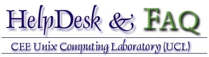 CEE UCL HelpDesk Homepage